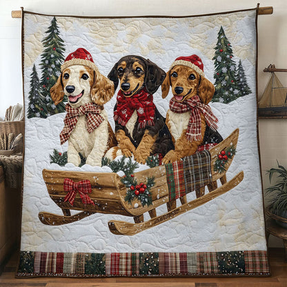 Snowy Fun Dachshund WN1211100CL Quilt