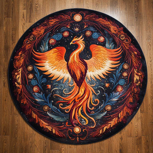 Rising Phoenix WN2904047CL Quilted Round Mat