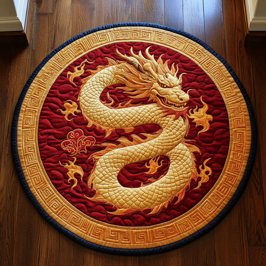 Golden Dragon CP1607046CL Quilted Round Mat