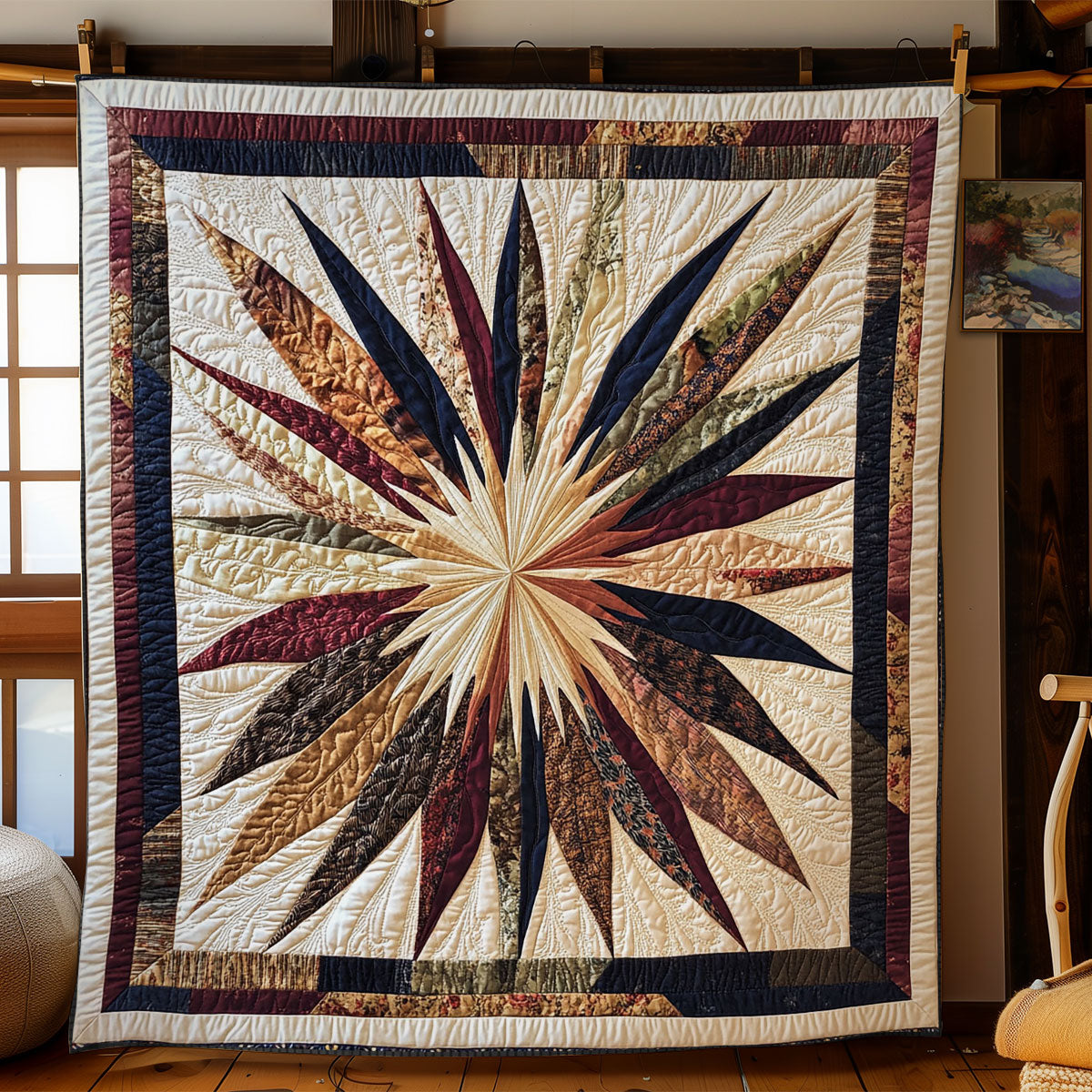 Leaf Mosaic WN0707087CL Quilt