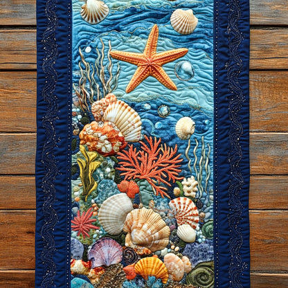 Whimsical Ocean WY0506056CL Quilted Table Runner