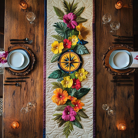 Compass Glow WN0207022CL Quilted Table Runner