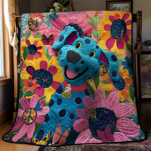 Blue Dog Fun WN2110066CL Quilt