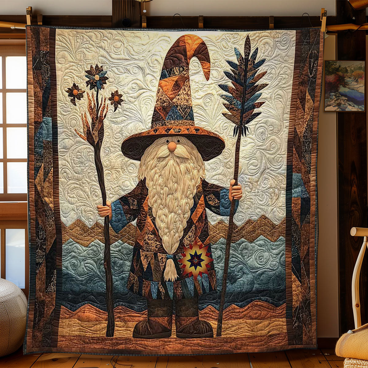 Earth Gnome WN0512025CL Quilt