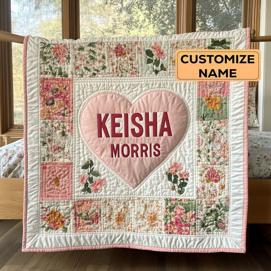 Sweet Fern CP1807047CL Personalized Baby Quilt