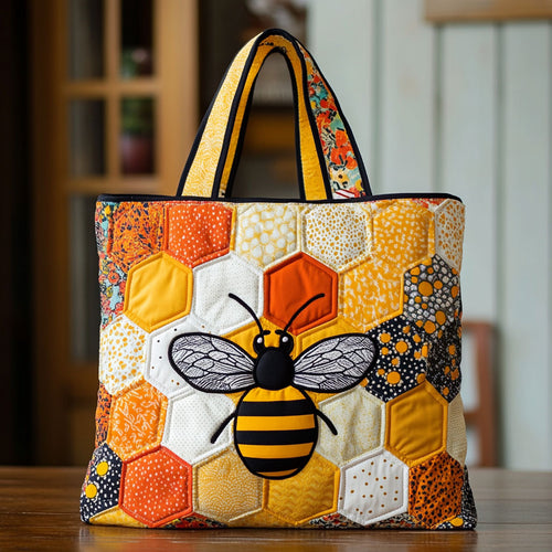 Bee Honeycomb CW1711002CL Quilted Tote Bag