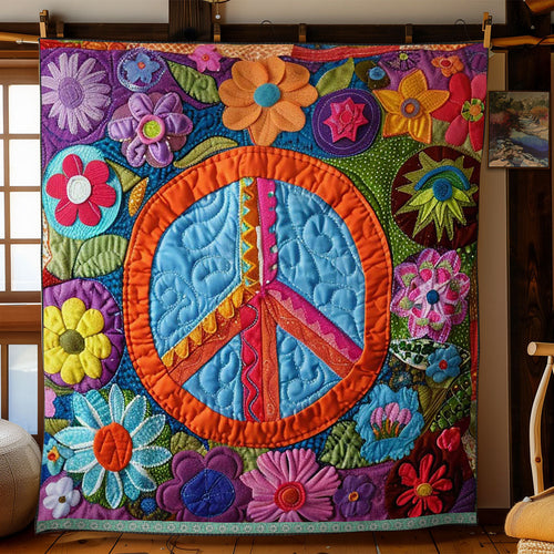 Trippy Hippie Sign WJ1909024CL Quilt