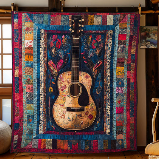 Colorful Heart Guitar WY2102011CL Quilt