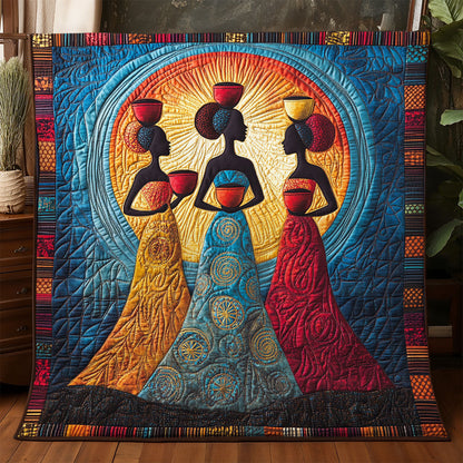 Three African Woman WX0406052CL Quilt