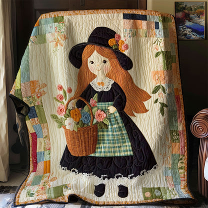 Vintage Rose Girl WJ3107026CL Quilt