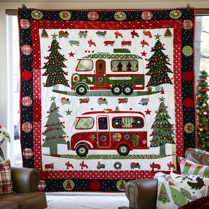 Christmas Camper Van WJ2110007CL Quilt