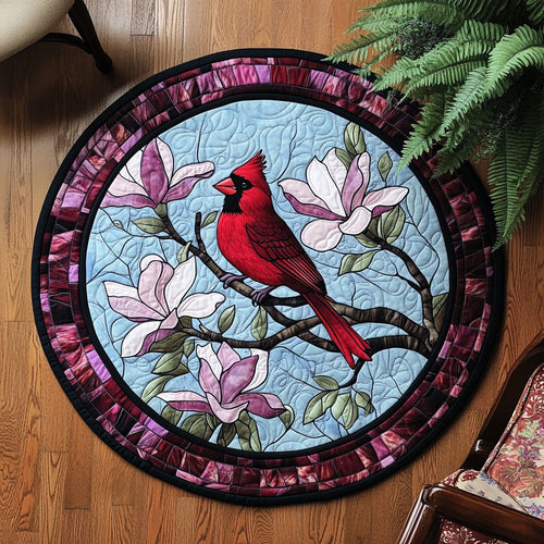 Cardinal Flower WX1005005CL Quilted Round Mat