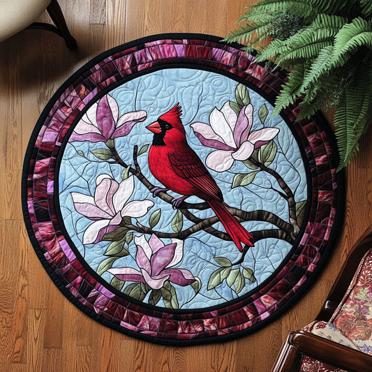 Cardinal Flower WX1005005CL Quilted Round Mat