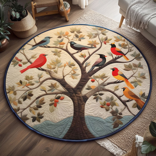 Bird WJ0905026CL Quilted Round Mat