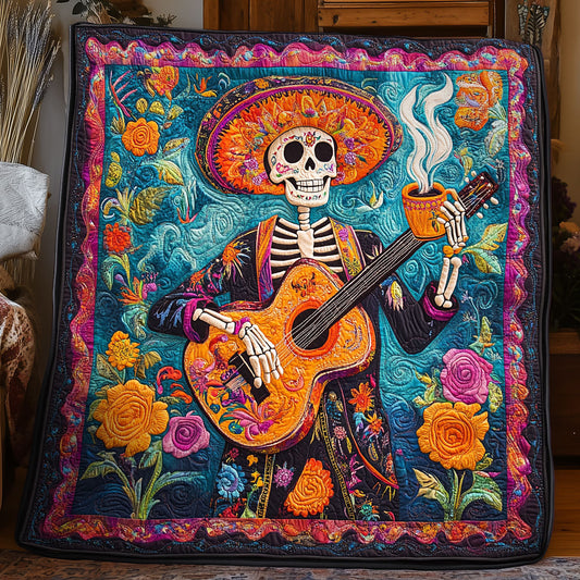 Guitar Skull WX0406025CL Quilt
