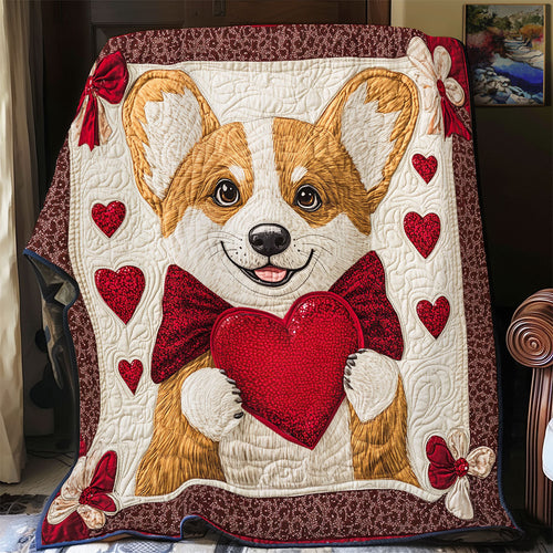 Corgi Valentine WX0701011CL Quilt