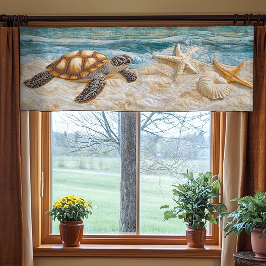 Marine Turlte WX2003096CL Quilted Valance