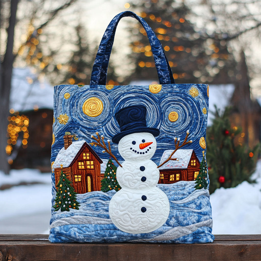 Holy Frost Snowman WN0511053CL Quilted Tote Bag