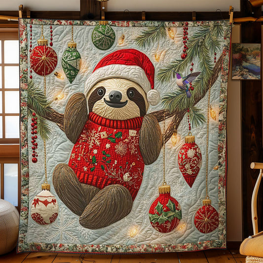 Holiday Sloth Cheer WN1612012CL Quilt