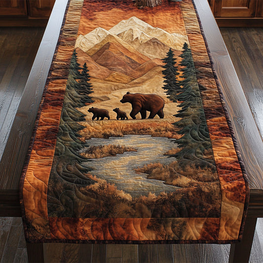 Woodland Family CM2105033CL Quilted Table Runner