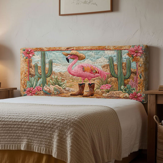 Western Flamingo WN1312087CL Quilted Headboard Slipcover