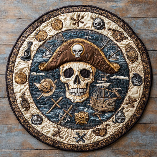 Eternal Skull Gate WN1207023CL Quilted Round Mat