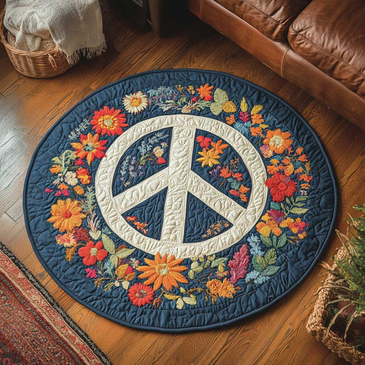 Tranquil Peace WN1803086CL Quilted Round Mat
