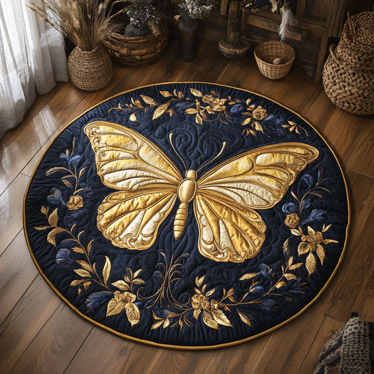 Butterfly Of The Night WY3006025CL Quilted Round Mat