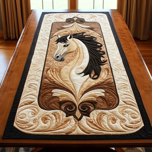 Native Horse WJ2404032CL Quilted Table Runner
