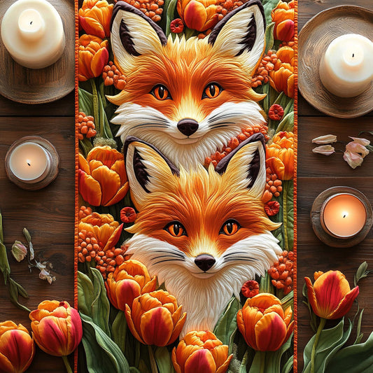 Fox Bloom CW1005061CL Quilted Table Runner