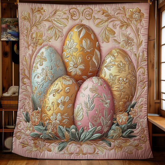 Floral Egg WY1003014CL Quilt