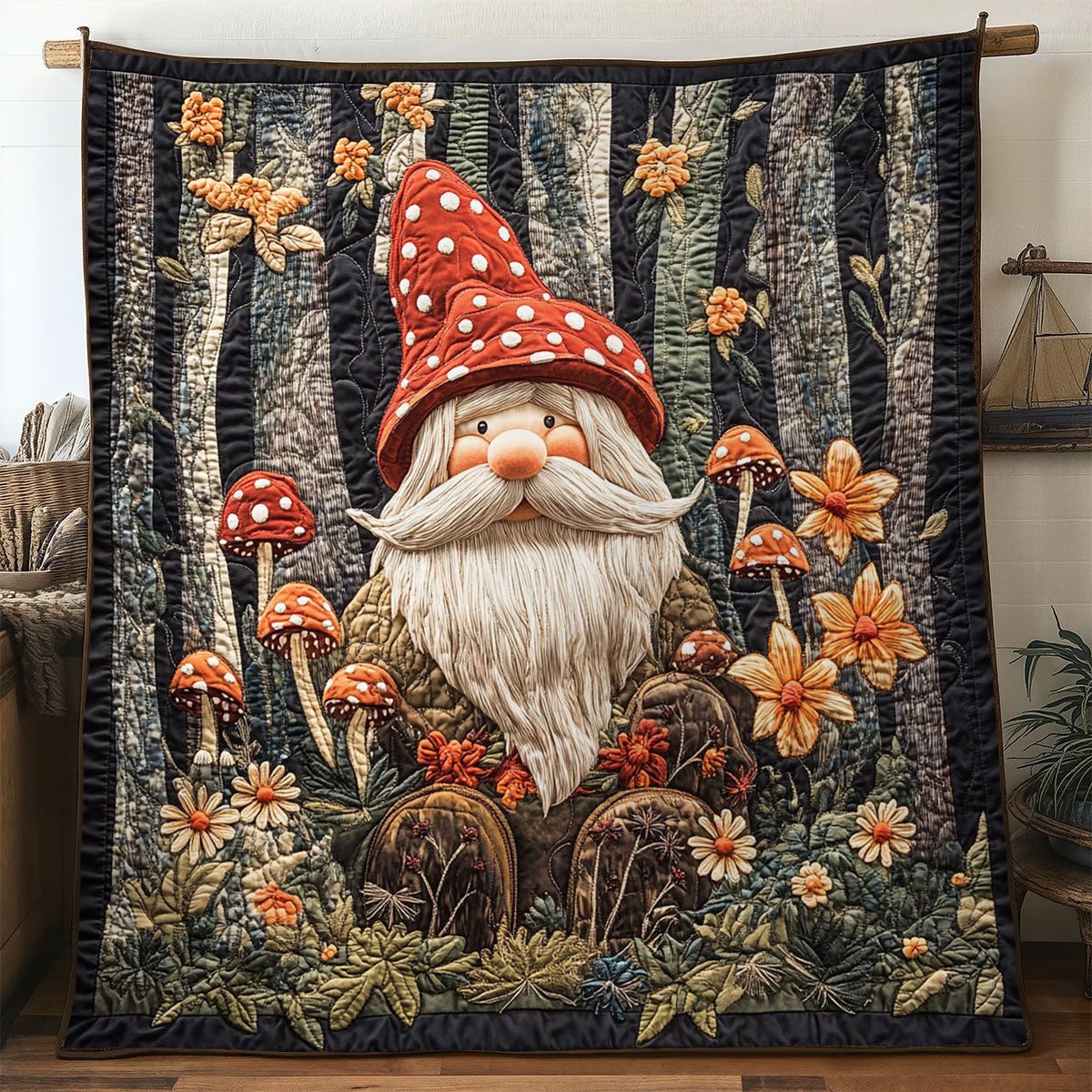 Garden Gnome Bliss WN1507024CL Quilt