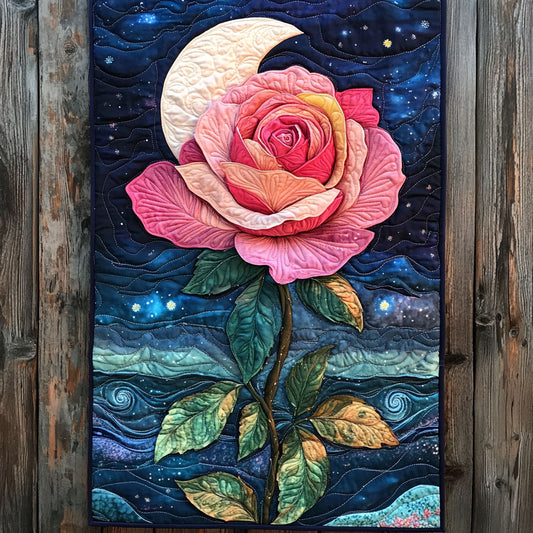 Night Blooming Rose WP1905067CL Quilted Table Runner