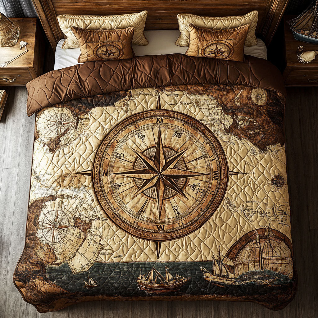 Compass Exploration WY2101004CL Duvet Cover Set