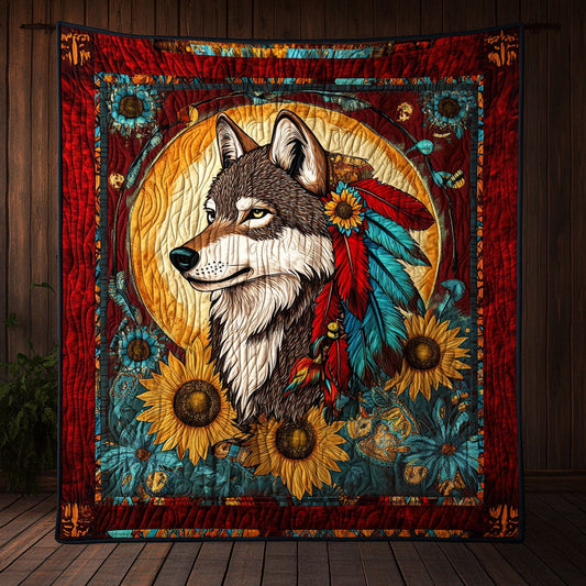 Sunflower Wolf WX1905043CL Quilt