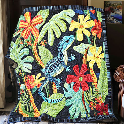 Tropical Hiding Lizard WP1102028CL Quilt