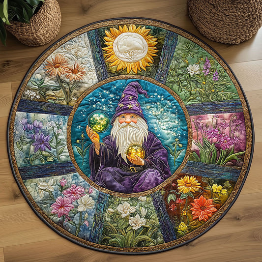 Sacred Gnome WN2208103CL Quilted Round Mat