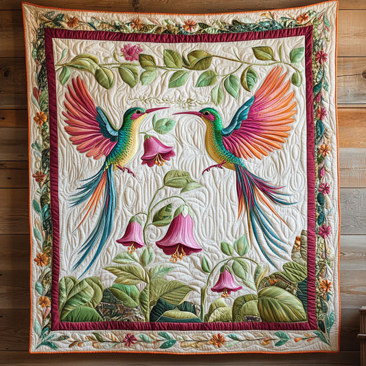 Hummingbird Flower CW0906032CL Quilt