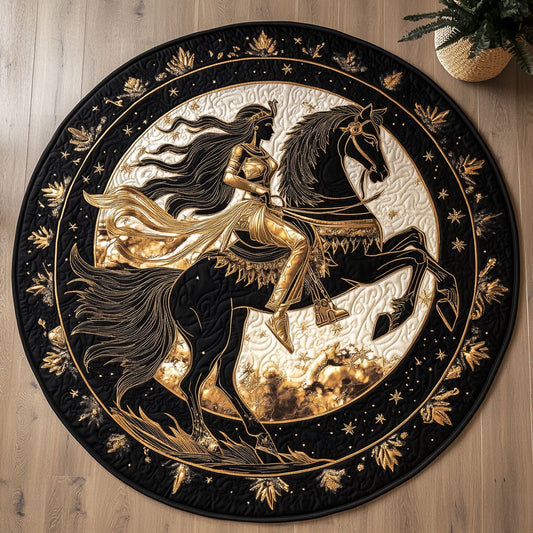 Warrior Grace CW2605481CL Quilted Round Mat