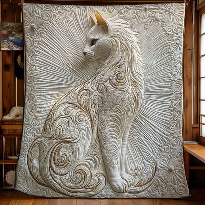 Royal White Cat WY2101077CL Quilt