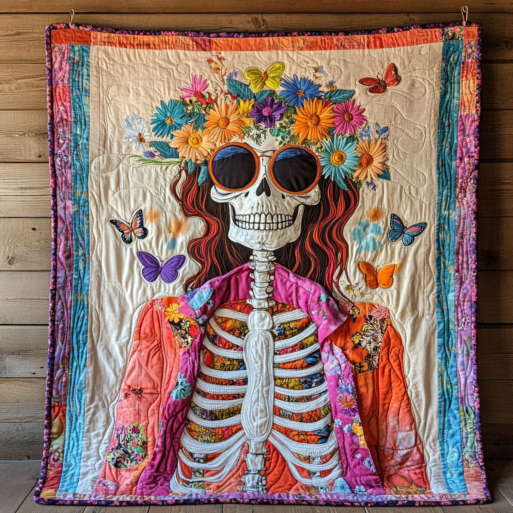Floral Skeleton CW2105344CL Quilt