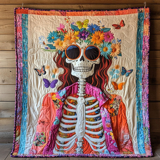 Floral Skeleton CW2105344CL Quilt