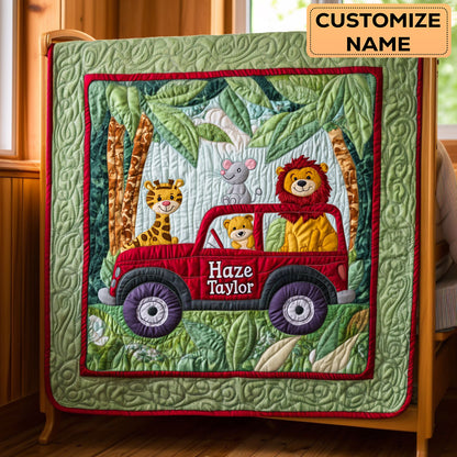 Adventure Grove WN2507001CL Personalized Baby Quilt