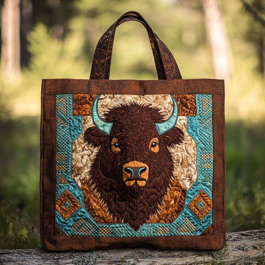 Desert Bison WN2409014CL Quilted Tote Bag