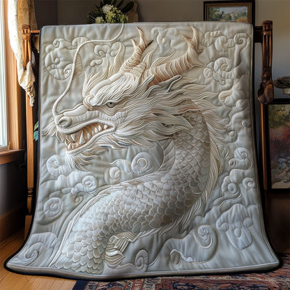 White Dragon Portrait WY0801089CL Quilt