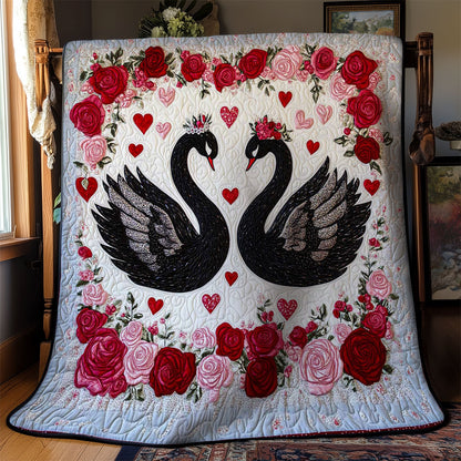 Black Swan Valentine Bliss WN0201022CL Quilt