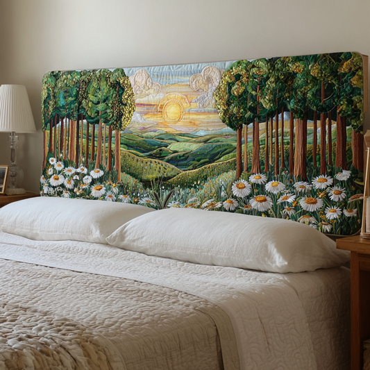 Woodland Blooming XR2512030CL Quilted Headboard Slipcover