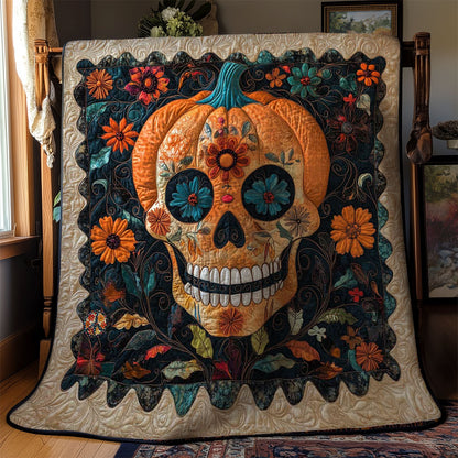 Pumpkin Skull WN2311070CL Quilt