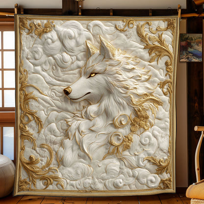 Fierce White Wolf WJ3012013CL Quilt