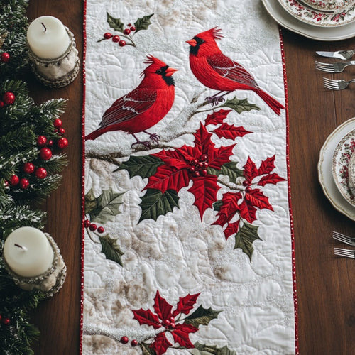 Red Couple XR1809003CL Quilted Table Runner